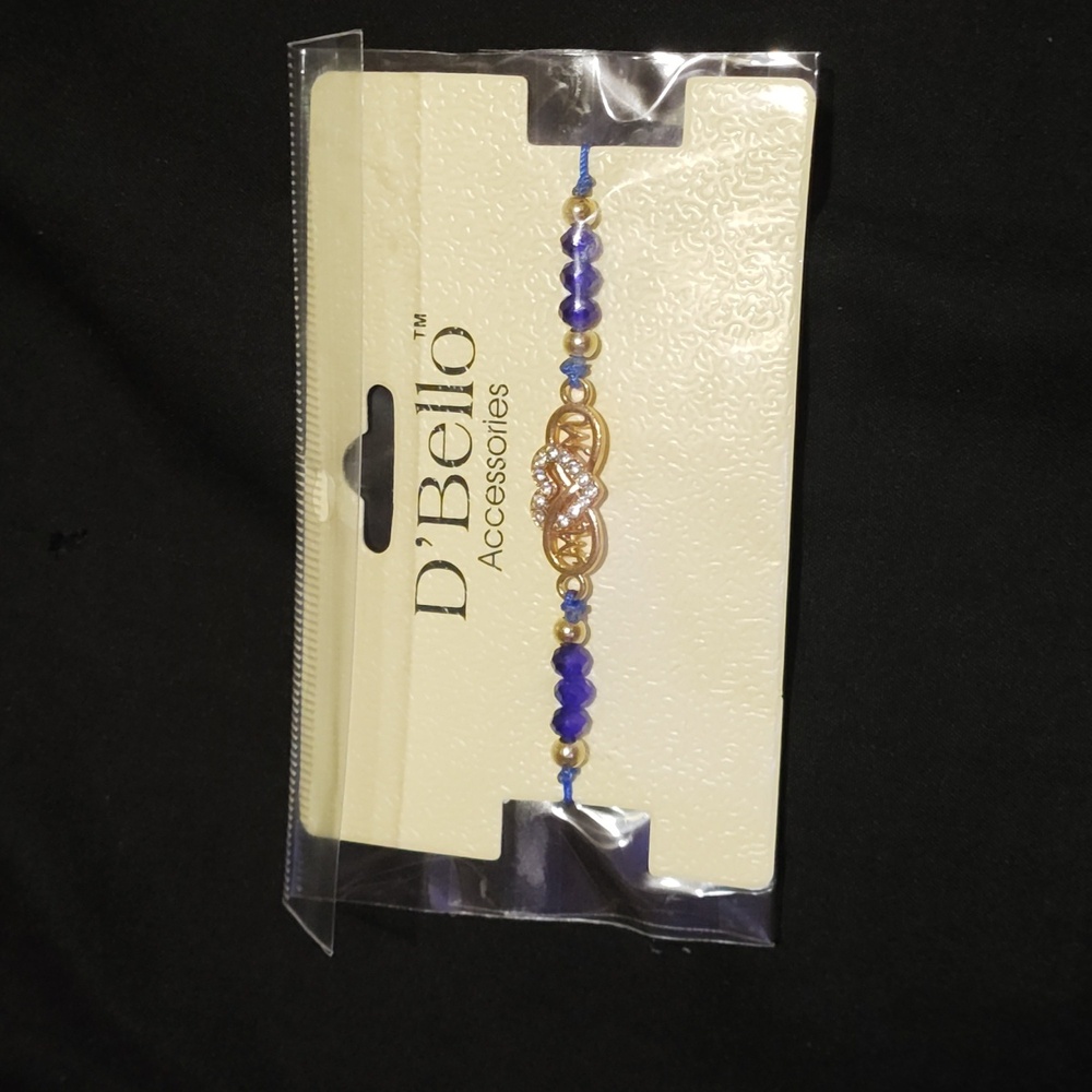 Blue d bello Mom heart bracelet
